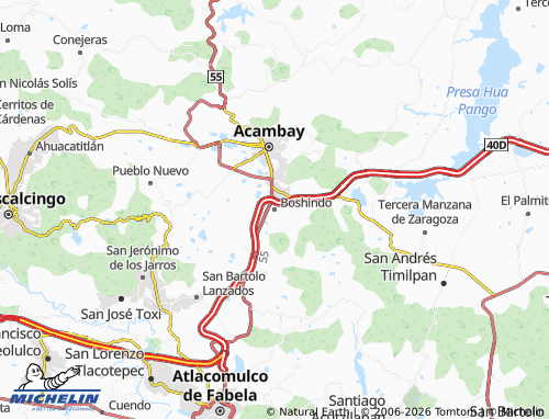 MICHELIN Boshindo map - ViaMichelin