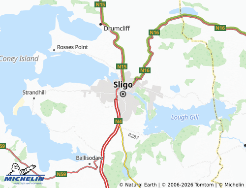 Mapa MICHELIN Sligo - ViaMichelin