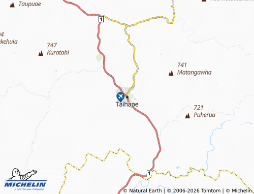 Mapa MICHELIN Taihape - ViaMichelin