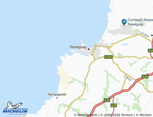Kaart MICHELIN Crantock - ViaMichelin