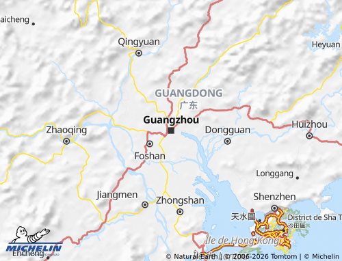 MICHELIN Guangdong map - ViaMichelin