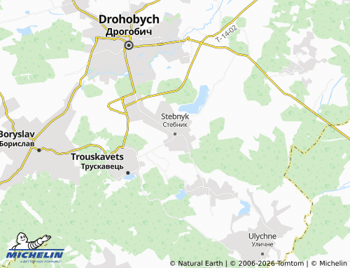 MICHELIN Stebnyk map - ViaMichelin