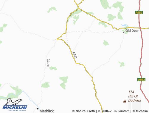 Carte MICHELIN Nethermuir - ViaMichelin