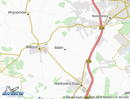 MICHELIN Babin map - ViaMichelin