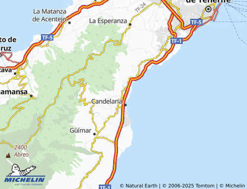 MICHELIN Llanos map - ViaMichelin