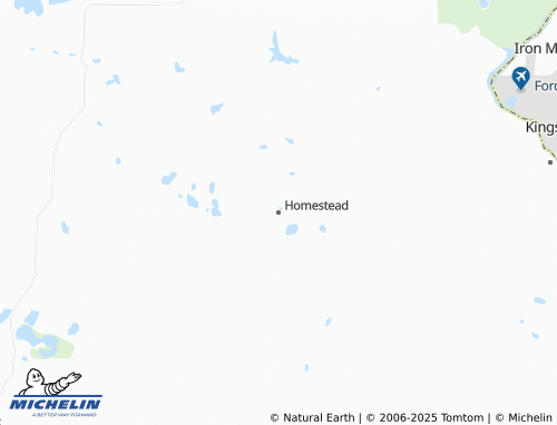 MICHELIN Homestead map - ViaMichelin