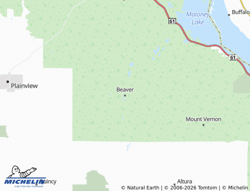 Kaart MICHELIN Beaver - ViaMichelin