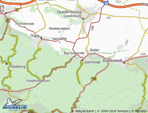 MICHELIN Bad Suderode map - ViaMichelin