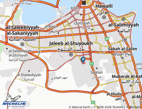 MICHELIN Jleeb Al Shiyoukh map - ViaMichelin