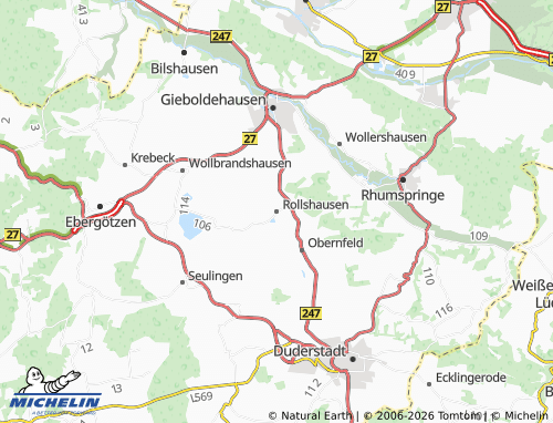 MICHELIN-Landkarte Rollshausen - ViaMichelin
