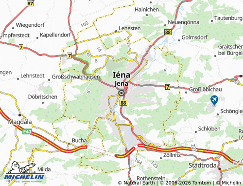 MICHELIN Jena map - ViaMichelin