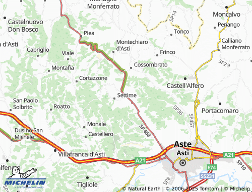 MICHELIN Meridiana map - ViaMichelin