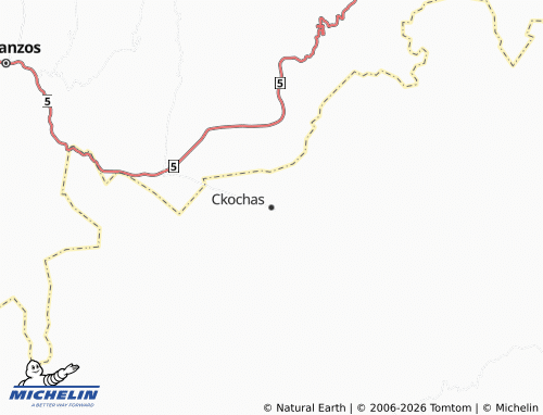 MICHELIN Ckochas map - ViaMichelin