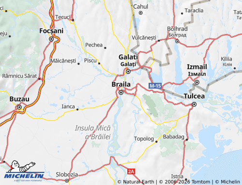 Mappa MICHELIN Brăila - ViaMichelin