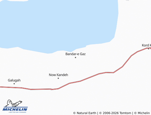 Mapa MICHELIN Bandar-e Gaz - ViaMichelin