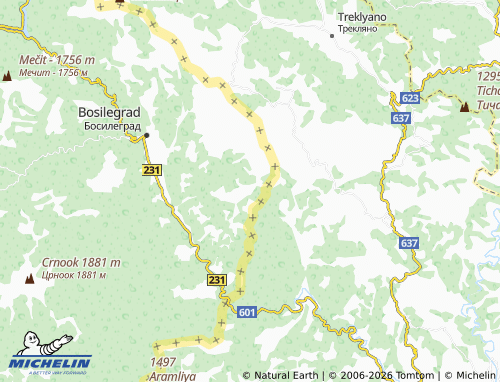 Carte MICHELIN Resen - ViaMichelin