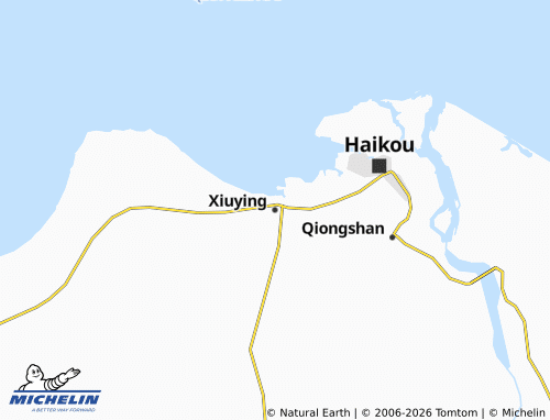 MICHELIN Xiuying map - ViaMichelin