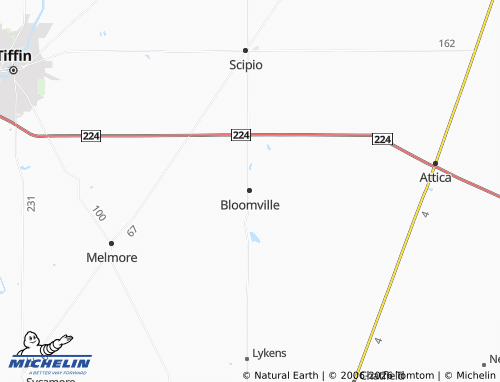 Carte MICHELIN Bloomville - ViaMichelin