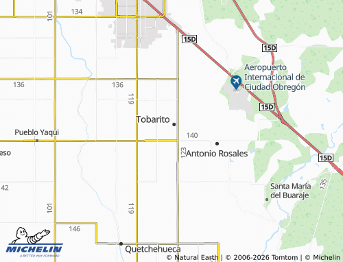 Mappa MICHELIN Zona Urbana, Marte R. Gómez - ViaMichelin