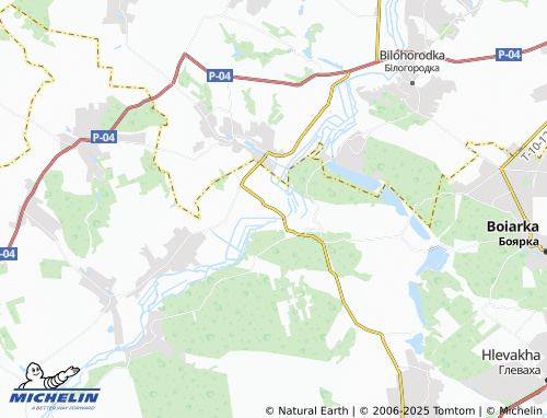 MICHELIN Kniazhychi map - ViaMichelin