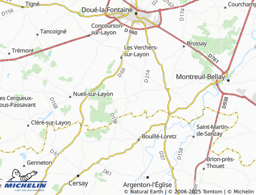 MICHELIN L'Humeau-de-Bray map - ViaMichelin