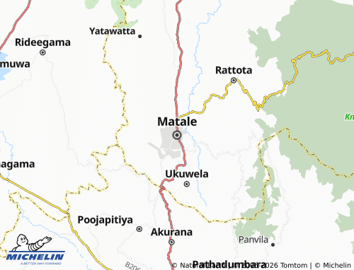 Mappa MICHELIN Matale - ViaMichelin