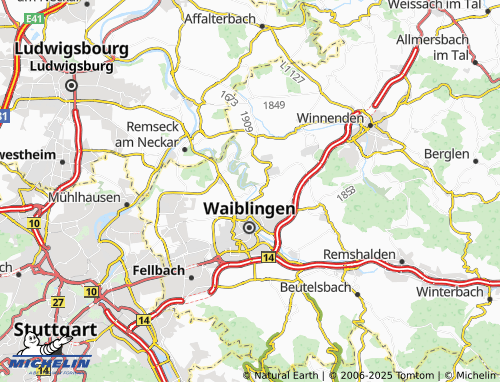 Carte MICHELIN Kleinhegnach - ViaMichelin
