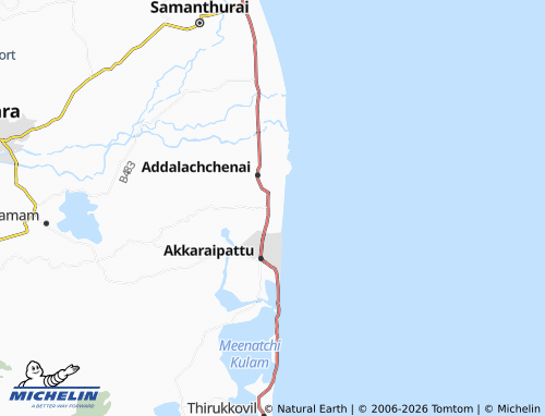 Mappa MICHELIN Addalachchenai 11 - ViaMichelin