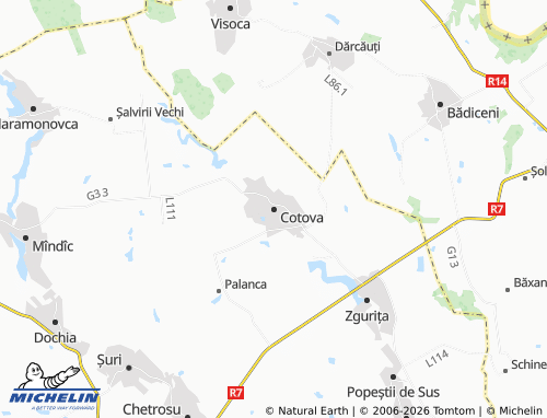 Mapa MICHELIN Cotova - ViaMichelin
