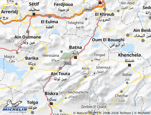 MICHELIN Batna map - ViaMichelin