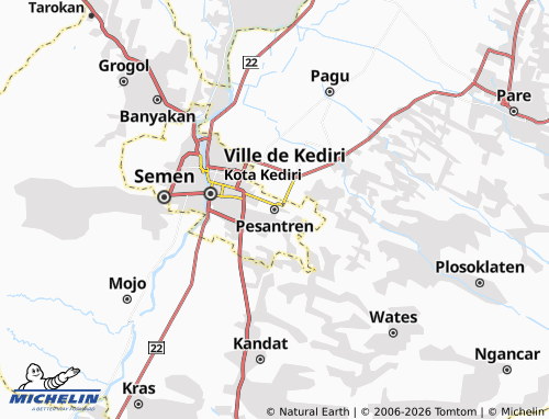 Carte MICHELIN Pesantren - ViaMichelin