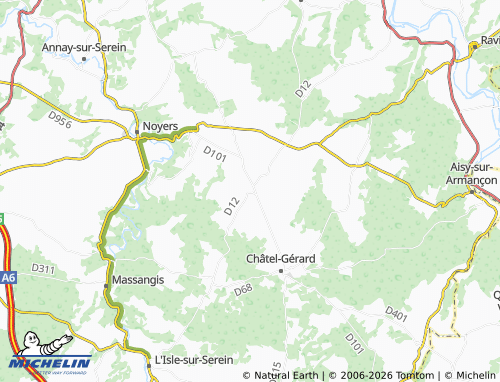 MICHELIN Sarry map - ViaMichelin