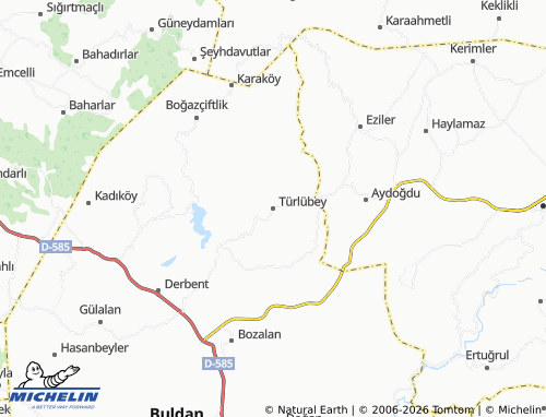 MICHELIN Türlübey map - ViaMichelin