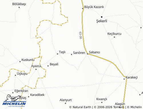 MICHELIN Sarıören map - ViaMichelin