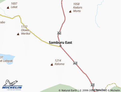 Mappa MICHELIN Samburu East - ViaMichelin