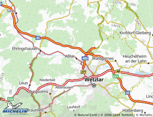 Mapa MICHELIN Aßlar - ViaMichelin