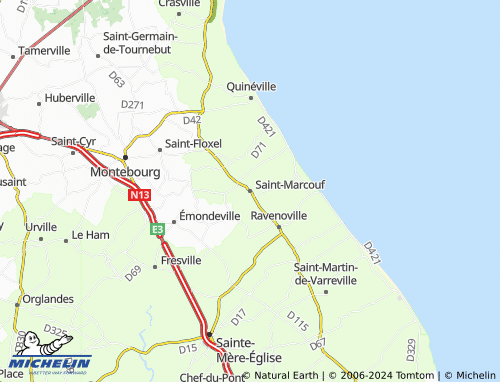 Carte MICHELIN Saint-Marcouf - ViaMichelin