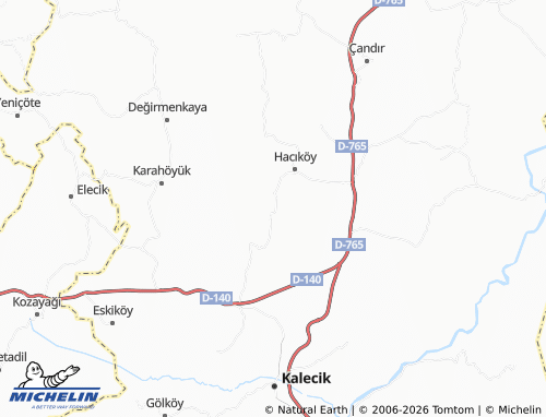MICHELIN Keklicek map - ViaMichelin