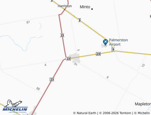 MICHELIN Palmerston map - ViaMichelin