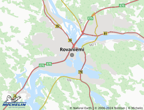 MICHELIN Rovaniemi map - ViaMichelin