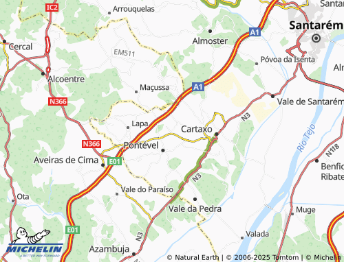 MICHELIN São Gens map - ViaMichelin