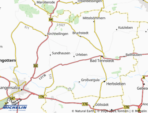 MICHELIN Urleben map - ViaMichelin