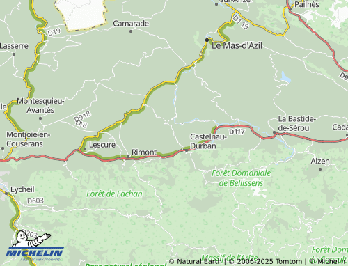 MICHELIN-Landkarte Montseron - ViaMichelin