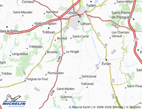 MICHELIN Trévron map - ViaMichelin