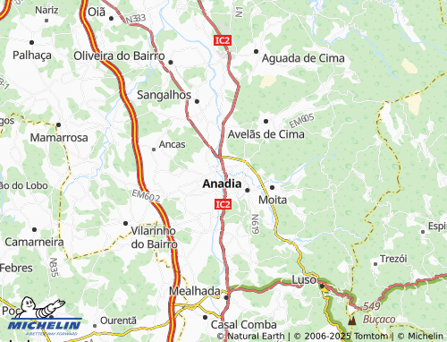 MICHELIN Mala-posta map - ViaMichelin