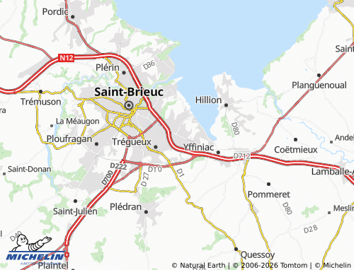 MICHELIN Langueux map - ViaMichelin