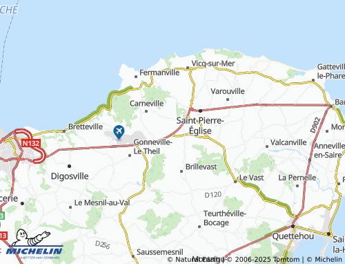 MICHELIN-Landkarte Théville - ViaMichelin