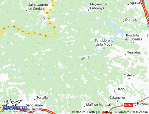 Carte MICHELIN Albanyà - ViaMichelin