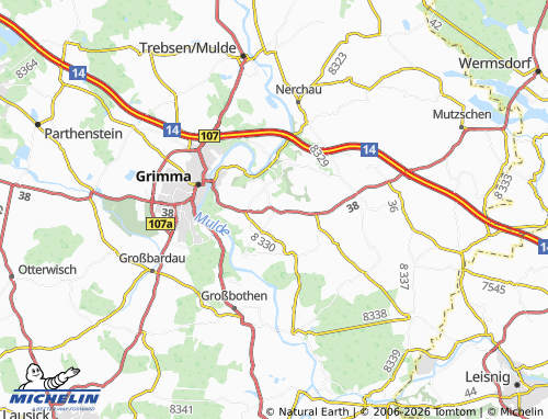 Carte MICHELIN Grechwitz - ViaMichelin