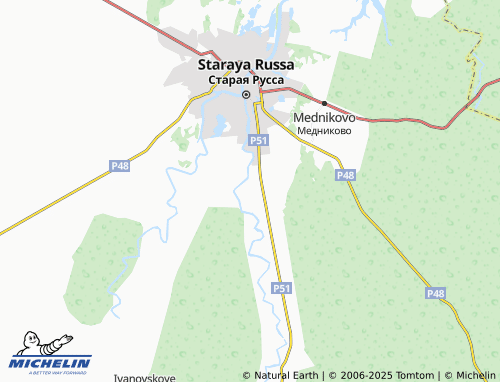 MICHELIN Bol'shaya Kozona map - ViaMichelin